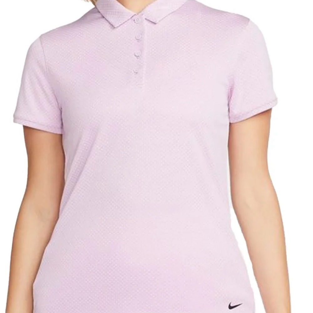 NWT Nike Dri-FIT Victory Women's Pink Printed Golf Polo Shirt XL DH2320-530